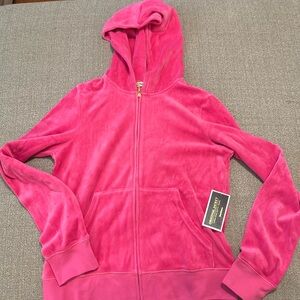 Juicy Couture Velvet zippered hoodie.